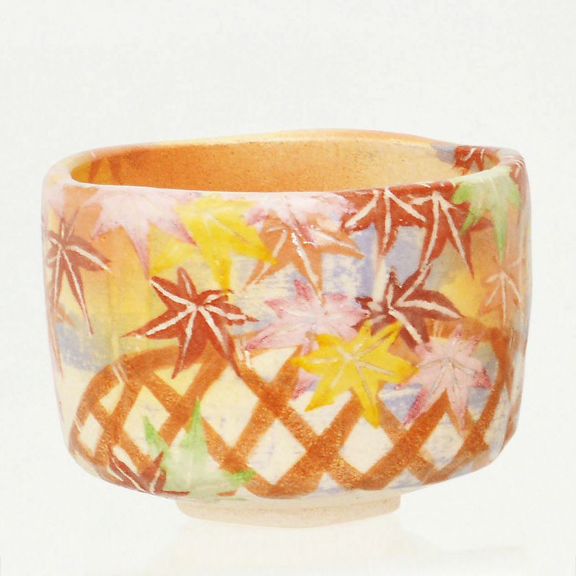 茶道具 楽茶碗（らくちゃわん） 茶碗 楽 光悦垣に紅葉 吉村 楽入 抹茶茶碗は茶の湯文化である表千家・裏千家の茶道具や抹茶を専門に扱う千紀園（せんきえん）が通販で販売しています。茶会また初心者向けのお稽古用にご利用いただける抹茶碗です。贈り物・ギフトにも人気です。