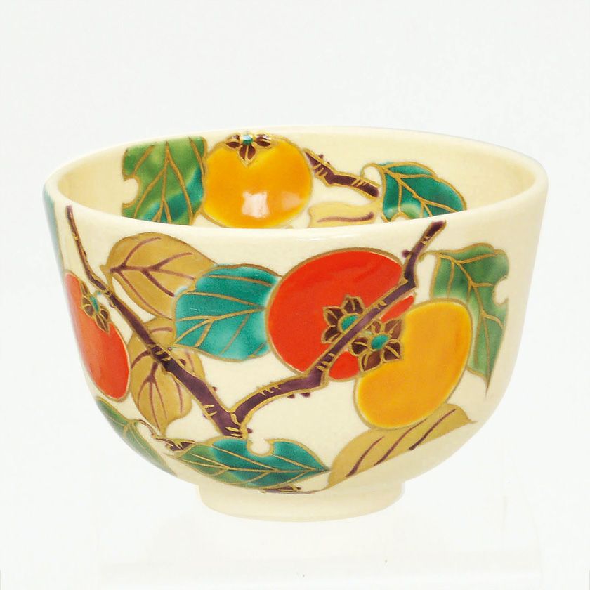 茶道具 抹茶茶碗（まっちゃちゃわん） 茶碗 色絵 柿 加藤 永山 抹茶茶碗は茶の湯文化である表千家・裏千家の茶道具や抹茶を専門に扱う千紀園（せんきえん）が通販で販売しています。茶会また初心者向けのお稽古用にご利用いただける抹茶碗です。贈り物・ギフトにも人気です。