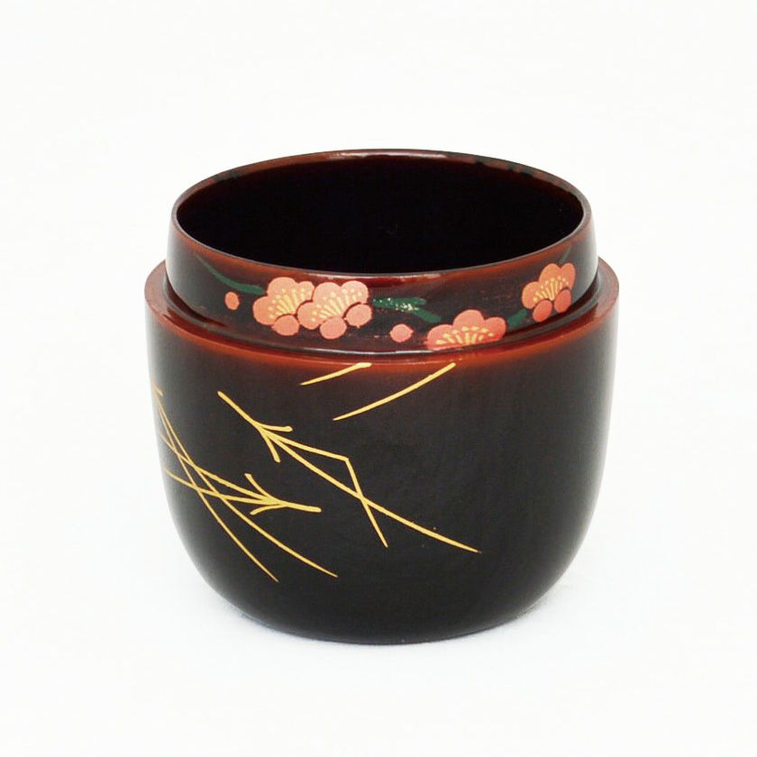 茶道具 薄茶器（うすちゃき） 竹溜中棗 松竹梅 今井 千鶴 | 千年の香り