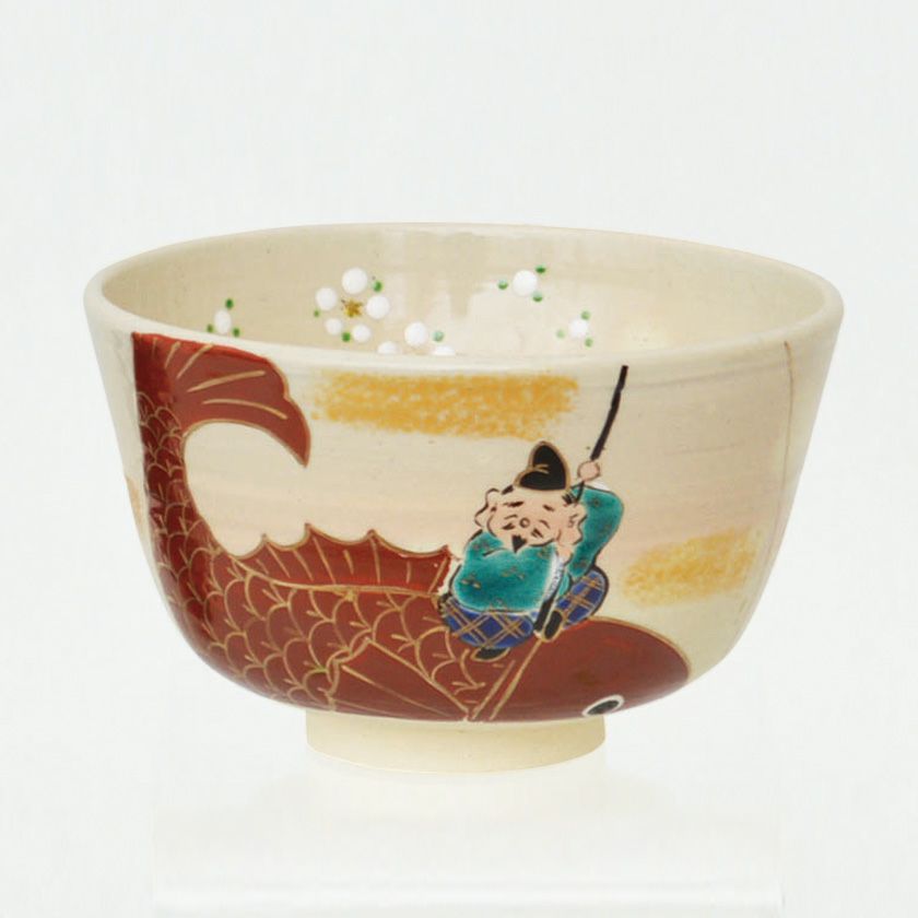 茶道具 抹茶茶碗（まっちゃちゃわん） 茶碗 色絵 恵比寿さん 東山 深山 抹茶茶碗は茶の湯文化である表千家・裏千家の茶道具や抹茶を専門に扱う千紀園（せんきえん）が通販で販売しています。茶会また初心者向けのお稽古用にご利用いただける抹茶碗です。贈り物・ギフトにも人気です。