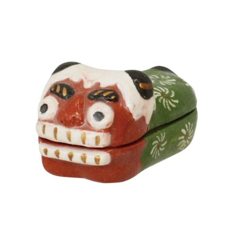 茶道具 香合（こうごう） 香合 楽 獅子舞 吉村 楽入 | 千年の香り 千紀園