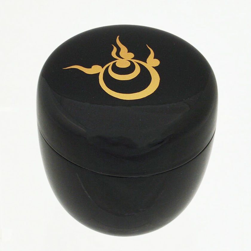 茶道具 薄茶器（うすちゃき） 中棗 宝珠蒔絵 樹脂製 東雲 干支 巳（み