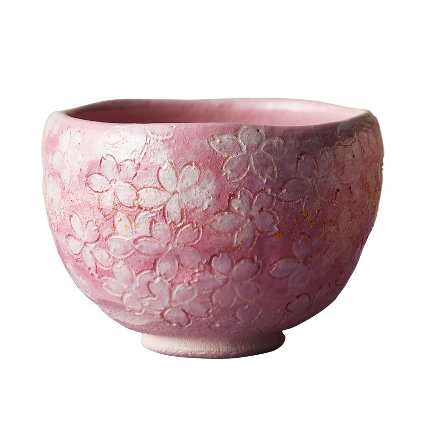 茶道具 抹茶茶碗（まっちゃちゃわん） 季節茶碗 桜尽くし（ピンク） 吉村 楽入 抹茶茶碗は茶の湯文化である表千家・裏千家の茶道具や抹茶を専門に扱う千紀園（せんきえん）が通販で販売しています。茶会また初心者向けのお稽古用にご利用いただける抹茶碗です。贈り物・ギフトにも人気です。