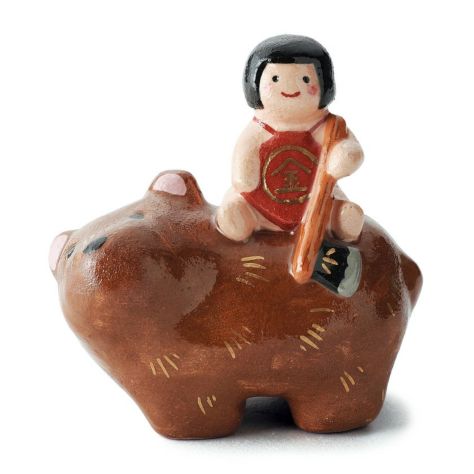 茶道具 その他 置物 金太郎 楽入窯