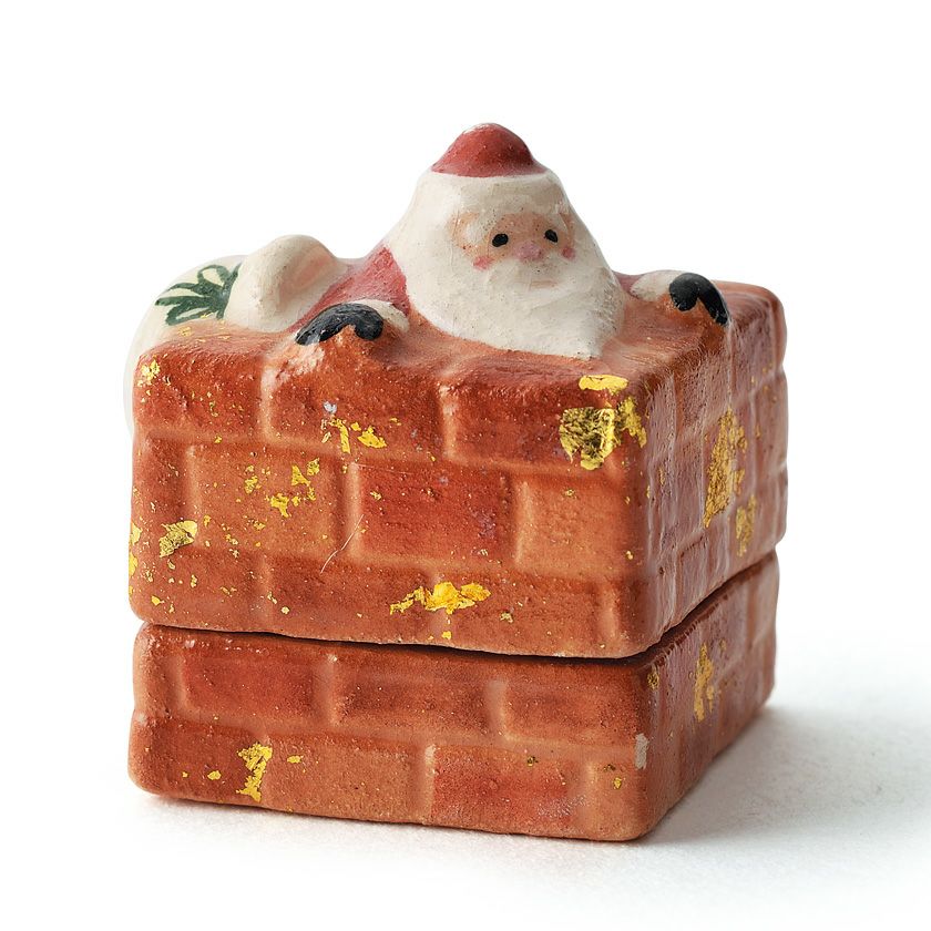 茶道具 サンタ靴楽香合 楽入窯 ある 