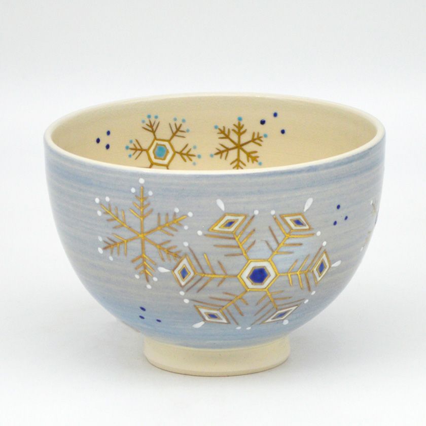 茶道具 抹茶茶碗（まっちゃちゃわん） 茶碗 雪華 見谷 福峰 クリスマス Xmas Christmas 聖誕節 抹茶茶碗は茶の湯文化である表千家・裏千家の茶道具や抹茶を専門に扱う千紀園（せんきえん）が通販で販売しています。茶会また初心者向けのお稽古用にご利用いただける抹茶碗です。贈り物・ギフトにも人気です。