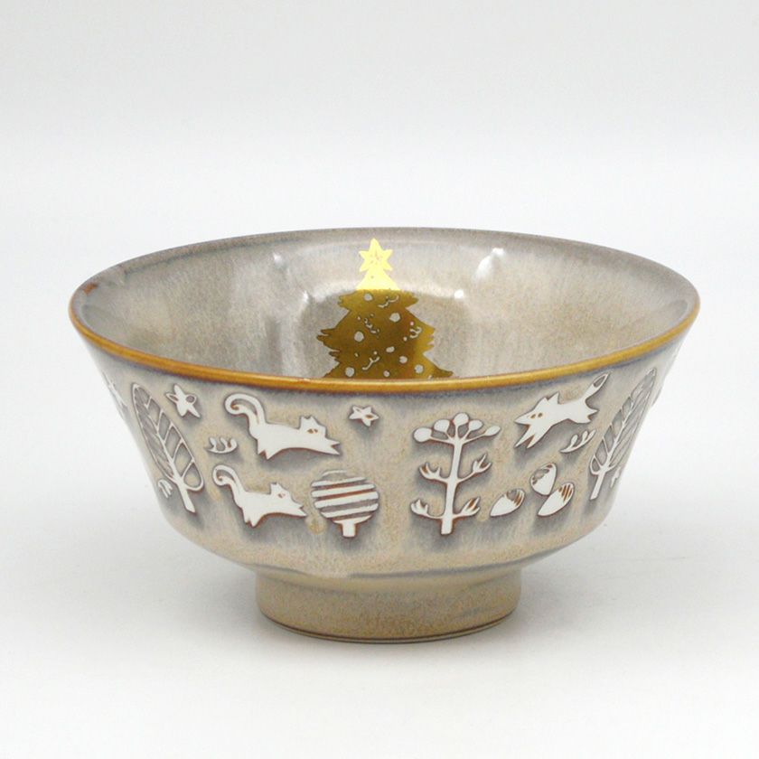 茶道具 抹茶茶碗（まっちゃちゃわん） 茶碗 灰釉 森のクリスマス 千寿窯 クリスマス Xmas Christmas 聖誕節 抹茶茶碗は茶の湯文化である表千家・裏千家の茶道具や抹茶を専門に扱う千紀園（せんきえん）が通販で販売しています。茶会また初心者向けのお稽古用にご利用いただける抹茶碗です。贈り物・ギフトにも人気です。