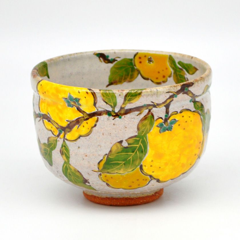 茶道具 抹茶茶碗（まっちゃちゃわん） 茶碗 灰釉 柚子 中村 良二 抹茶茶碗は茶の湯文化である表千家・裏千家の茶道具や抹茶を専門に扱う千紀園（せんきえん）が通販で販売しています。茶会また初心者向けのお稽古用にご利用いただける抹茶碗です。贈り物・ギフトにも人気です。