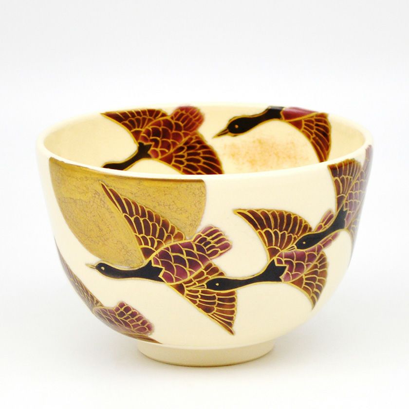 茶道具 抹茶茶碗（まっちゃちゃわん） 茶碗 仁清 月に雁 水出 宋絢 抹茶茶碗は茶の湯文化である表千家・裏千家の茶道具や抹茶を専門に扱う千紀園（せんきえん）が通販で販売しています。茶会また初心者向けのお稽古用にご利用いただける抹茶碗です。贈り物・ギフトにも人気です。