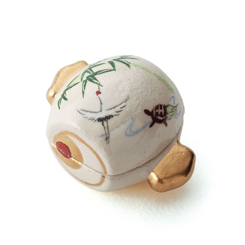 茶道具 サンタ靴楽香合 楽入窯 ある 