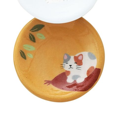 茶道具 懐石道具（かいせきどうぐ） 豆皿 夢見る猫 楽入窯 | 千年の
