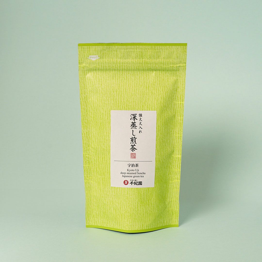 強火火入れ深蒸し煎茶ティーバッグ4g×10包（パッケージ）