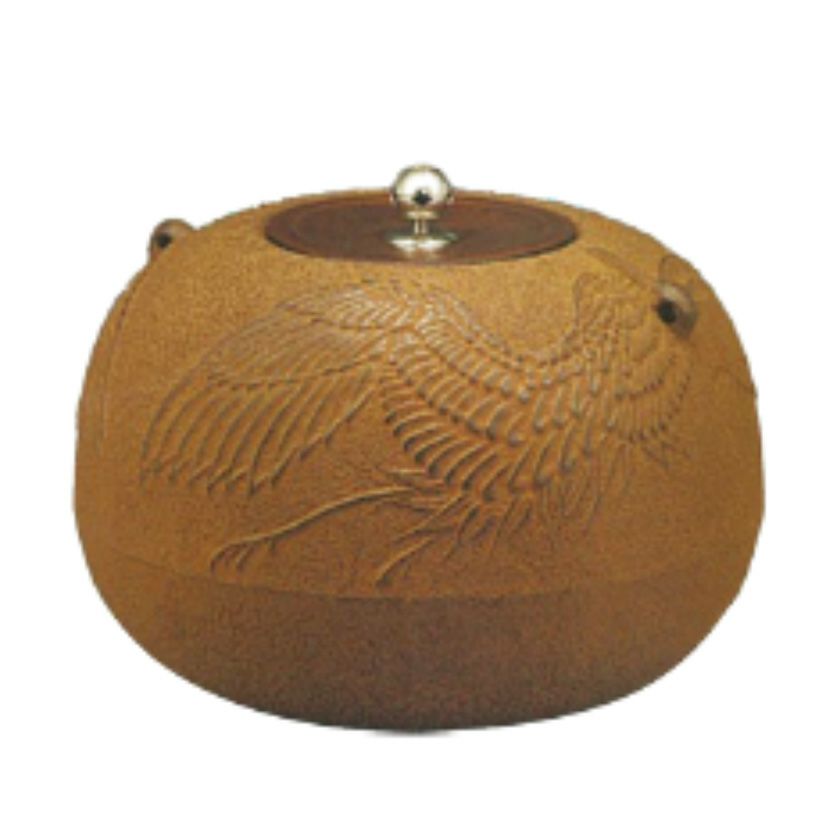 茶道具 炉釜(ろがま) 炉釜 南鐐撮 双鶴 大國 藤兵衛 | 千年の 茶道具 炉釜(ろがま) 炉釜 南鐐撮 双鶴 大國 藤兵衛 | 千年の