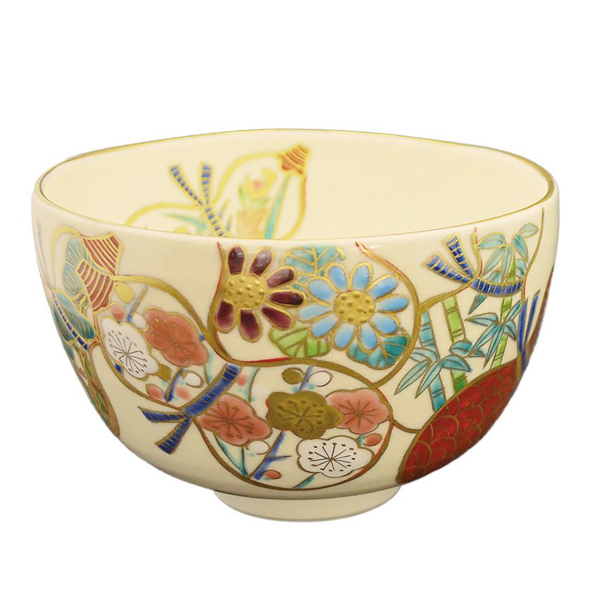 茶道具 抹茶茶碗（まっちゃちゃわん） 仁清写茶碗 六瓢四君子 中村 能久 抹茶茶碗は茶の湯文化である表千家・裏千家の茶道具や抹茶を専門に扱う千紀園（せんきえん）が通販で販売しています。茶会また初心者向けのお稽古用にご利用いただける抹茶碗です。贈り物・ギフトにも人気です。