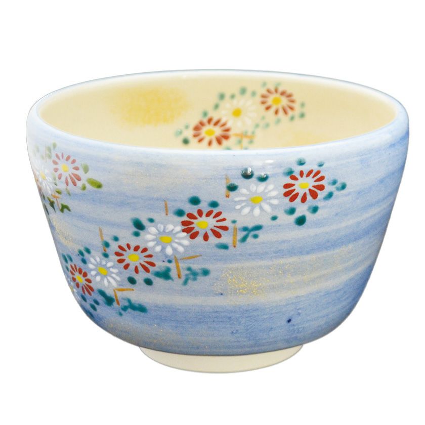 茶道具 抹茶茶碗（まっちゃちゃわん） 色絵茶碗 小菊 八木 海峰 抹茶茶碗は茶の湯文化である表千家・裏千家の茶道具や抹茶を専門に扱う千紀園（せんきえん）が通販で販売しています。茶会また初心者向けのお稽古用にご利用いただける抹茶碗です。贈り物・ギフトにも人気です。