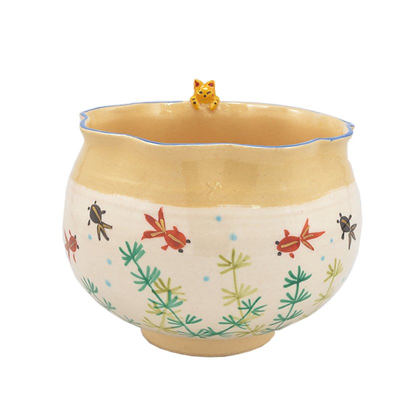 茶道具 抹茶茶碗（まっちゃちゃわん） 京焼 色絵茶碗 金魚 竹中 洸祥 抹茶茶碗は茶の湯文化である表千家・裏千家の茶道具や抹茶を専門に扱う千紀園（せんきえん）が通販で販売しています。茶会また初心者向けのお稽古用にご利用いただける抹茶碗です。贈り物・ギフトにも人気です。