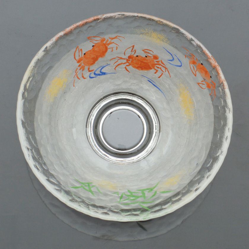 茶道具 平茶碗（ひらちゃわん） ガラス平茶碗 カニ踊り 【耐熱】 八木 海峰 抹茶茶碗は茶の湯文化である表千家・裏千家の茶道具や抹茶を専門に扱う千紀園（せんきえん）が通販で販売しています。茶会また初心者向けのお稽古用にご利用いただける抹茶碗です。贈り物・ギフトにも人気です。