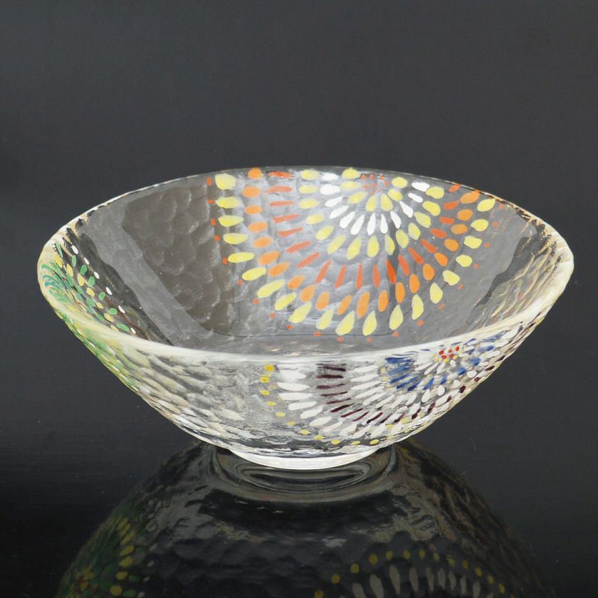 茶道具 平茶碗（ひらちゃわん） ガラス平茶碗 たまや～ 【耐熱】 今岡 都 抹茶茶碗は茶の湯文化である表千家・裏千家の茶道具や抹茶を専門に扱う千紀園（せんきえん）が通販で販売しています。茶会また初心者向けのお稽古用にご利用いただける抹茶碗です。贈り物・ギフトにも人気です。