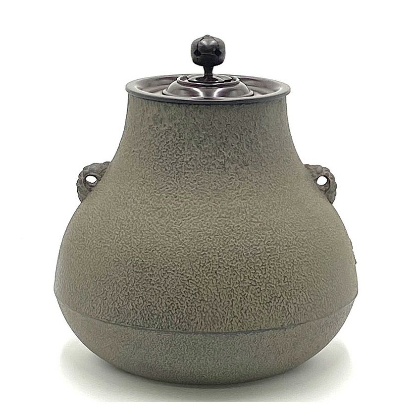 341 釜 裏甲釜 菊池政光 茶道具 茶道 古物 季節 炉 風炉