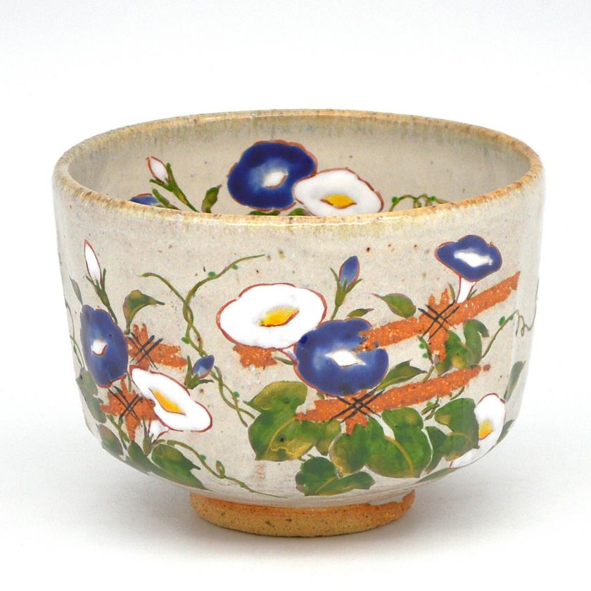 茶道具 抹茶茶碗（まっちゃちゃわん） 茶碗 灰釉 朝顔 中村 良二 抹茶茶碗は茶の湯文化である表千家・裏千家の茶道具や抹茶を専門に扱う千紀園（せんきえん）が通販で販売しています。茶会また初心者向けのお稽古用にご利用いただける抹茶碗です。贈り物・ギフトにも人気です。