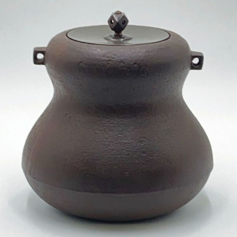 茶道具　釜師　庄司儀兵衛作　鉄製　瓢箪透火箸　共箱　V　R7201 四代 高木治良兵衛(作) 鬼面風炉 真形釜添 共箱 | 古美術ささき