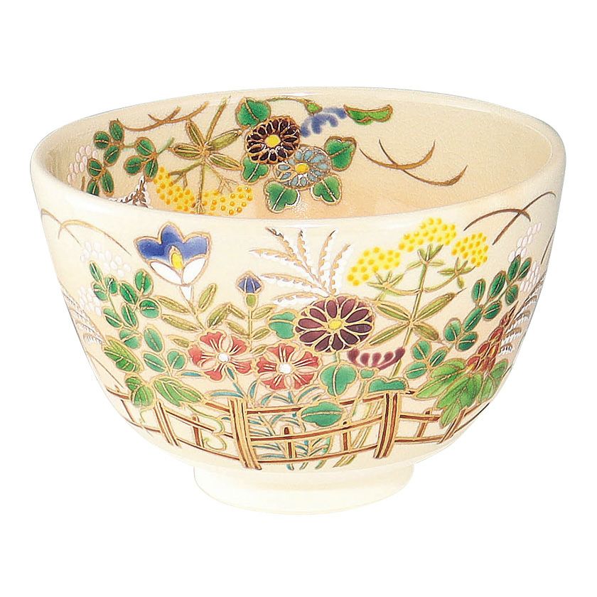 茶道具 抹茶茶碗（まっちゃちゃわん） 茶碗 色絵 秋草 加藤 悠楽 抹茶茶碗は茶の湯文化である表千家・裏千家の茶道具や抹茶を専門に扱う千紀園（せんきえん）が通販で販売しています。茶会また初心者向けのお稽古用にご利用いただける抹茶碗です。贈り物・ギフトにも人気です。