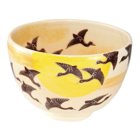 抹茶碗　茶碗　茶道具 茶碗 片栗にギフ蝶 茶器＆茶道具 抹茶碗 - Sazen Tea