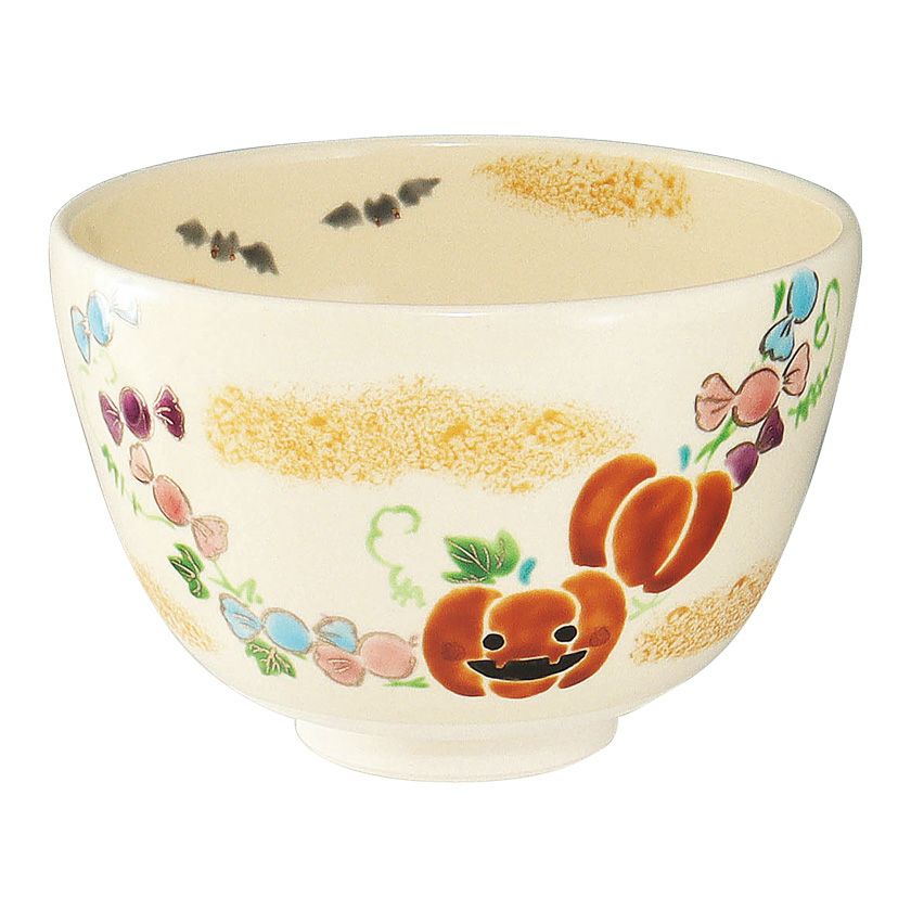 茶道具 抹茶茶碗（まっちゃちゃわん） 茶碗 色絵 ハロウィンキャンディ 加藤 起楽 抹茶茶碗は茶の湯文化である表千家・裏千家の茶道具や抹茶を専門に扱う千紀園（せんきえん）が通販で販売しています。茶会また初心者向けのお稽古用にご利用いただける抹茶碗です。贈り物・ギフトにも人気です。