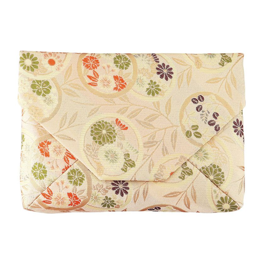 茶道具 数奇屋袋（すきやぶくろ） 数寄屋袋 秋草丸紋（交織） ※画像は