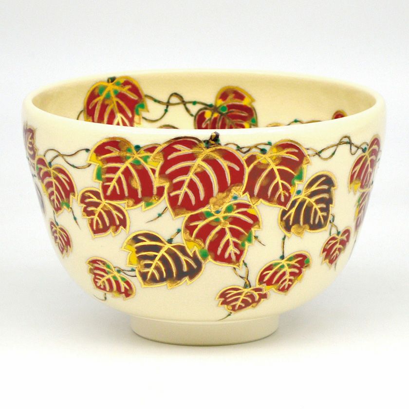 茶道具 抹茶茶碗（まっちゃちゃわん） 茶碗 仁清 蔦 田中 万祥 抹茶茶碗は茶の湯文化である表千家・裏千家の茶道具や抹茶を専門に扱う千紀園（せんきえん）が通販で販売しています。茶会また初心者向けのお稽古用にご利用いただける抹茶碗です。贈り物・ギフトにも人気です。