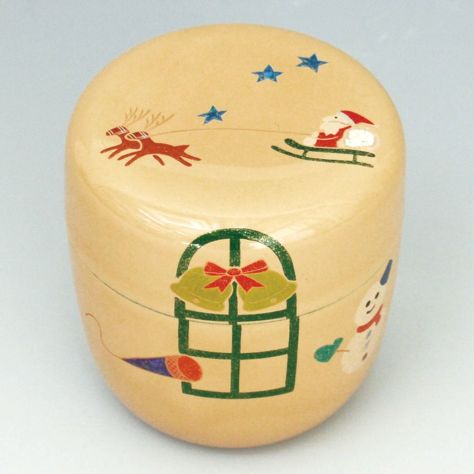 茶碗　クリスマス　茶道具 茶器/茶道具 抹茶茶碗 クリスマス】 乾山写し サンタクロース
