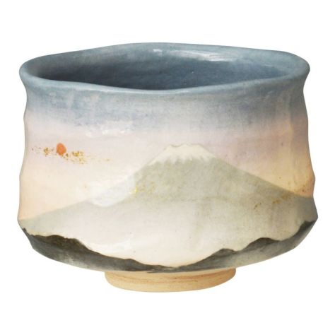 茶道具 楽茶碗（らくちゃわん） 茶碗 楽 富士の夜明け 吉村 楽入 歌会始