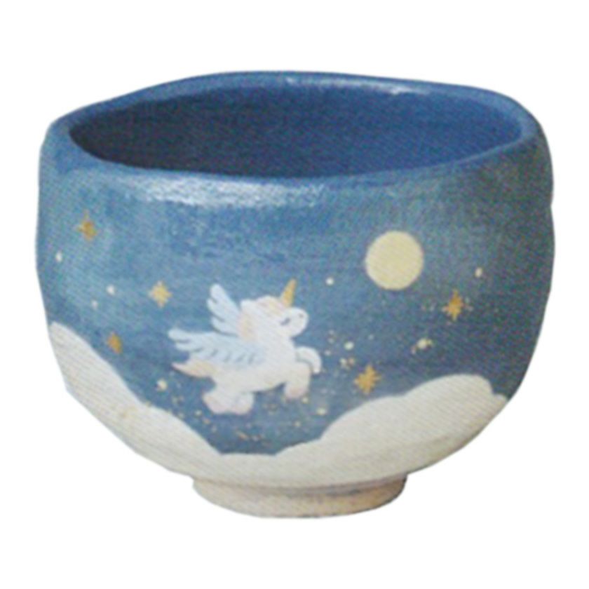 茶道具 楽茶碗（らくちゃわん） 茶碗 青楽 ペガサス 吉村 楽入 干支 午（うま、馬） 抹茶茶碗は茶の湯文化である表千家・裏千家の茶道具や抹茶を専門に扱う千紀園（せんきえん）が通販で販売しています。茶会また初心者向けのお稽古用にご利用いただける抹茶碗です。贈り物・ギフトにも人気です。