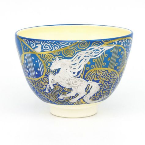 茶道具 抹茶茶碗（まっちゃちゃわん） 茶碗 天馬 清閑寺窯 干支 午