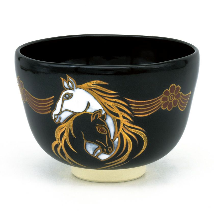 茶道具 香合 メリーゴーランド 馬 午 茶碗 回転木馬（メリーゴーランド