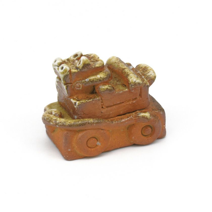 茶道具　大蔵卿四十九代目　樵古庵　木彫　香合　共箱　V　7880 茶道具 大蔵卿四十九代目 樵古庵 木彫 香合 共箱 V 7880