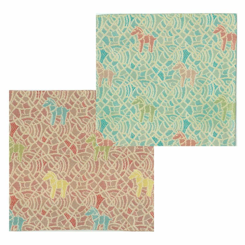 茶道具 古帛紗（こぶくさ） 古帛紗 埴輪の馬 青磁・朱から色をお選び