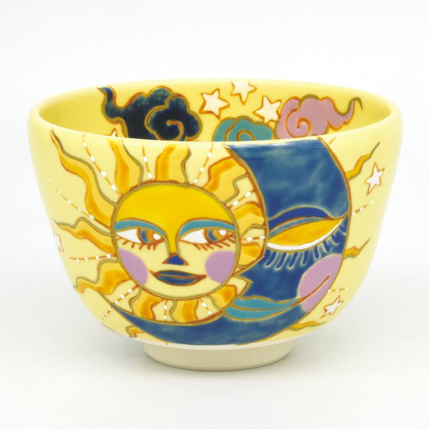 茶道具 抹茶茶碗（まっちゃちゃわん） 茶碗 昼と夜 水出 宋絢 歌会始 勅題 御題「明」 抹茶茶碗は茶の湯文化である表千家・裏千家の茶道具や抹茶を専門に扱う千紀園（せんきえん）が通販で販売しています。茶会また初心者向けのお稽古用にご利用いただける抹茶碗です。贈り物・ギフトにも人気です。