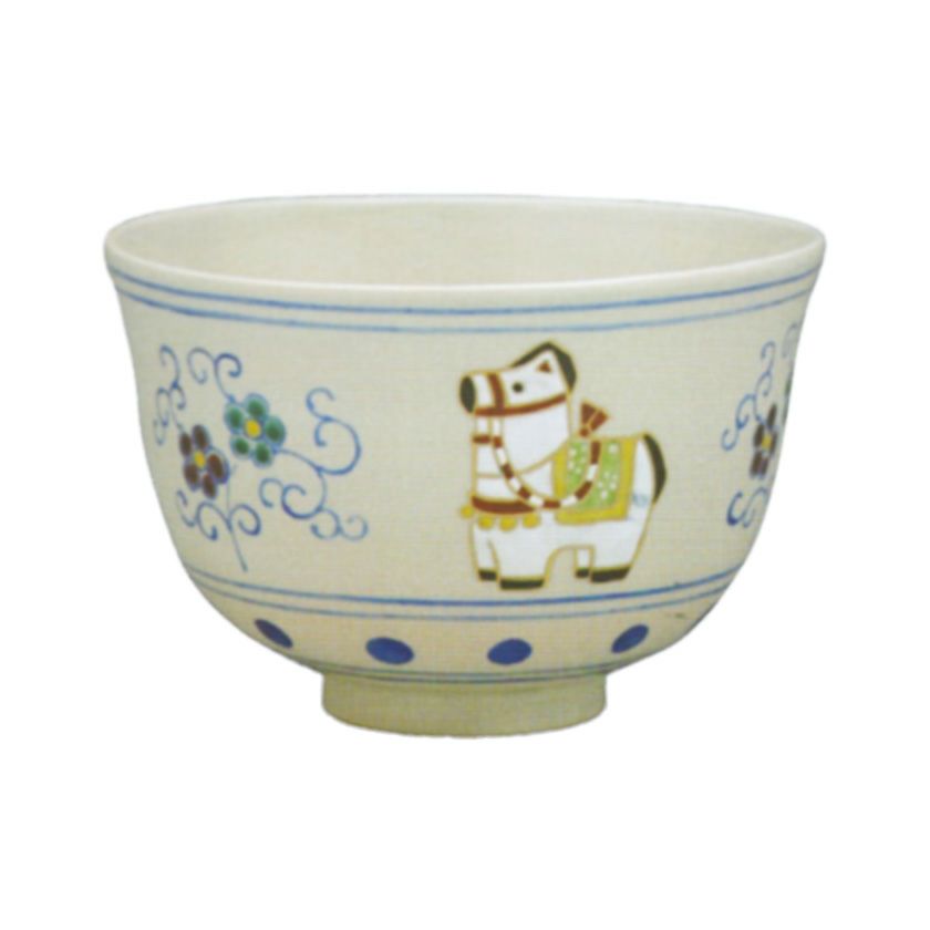 茶道具 抹茶茶碗（まっちゃちゃわん） 安南 梅唐草 午 茶碗 橋本 永豊