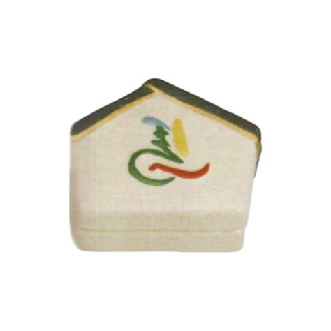 茶道具 香合（こうごう） 絵馬形 左馬 香合 楽入窯 干支 午（うま、馬）