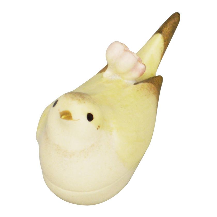 茶道具 香合（こうごう） 香合 梅に鶯（うぐいす） 今岡 三四郎