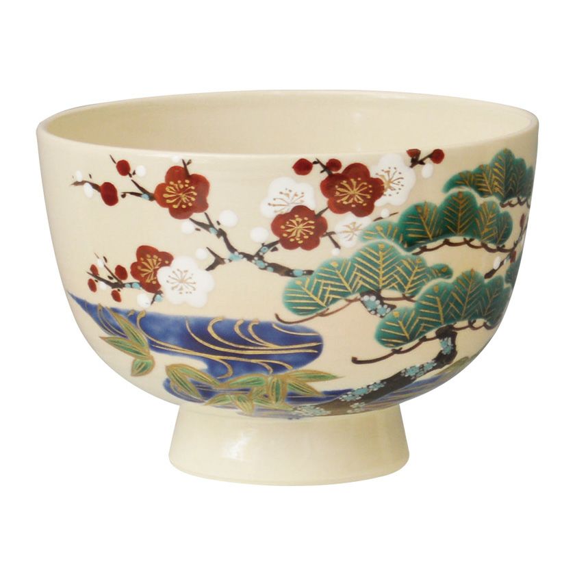 茶道具 抹茶茶碗（まっちゃちゃわん） 茶碗 色絵 松竹梅 加藤 永山 抹茶茶碗は茶の湯文化である表千家・裏千家の茶道具や抹茶を専門に扱う千紀園（せんきえん）が通販で販売しています。茶会また初心者向けのお稽古用にご利用いただける抹茶碗です。贈り物・ギフトにも人気です。