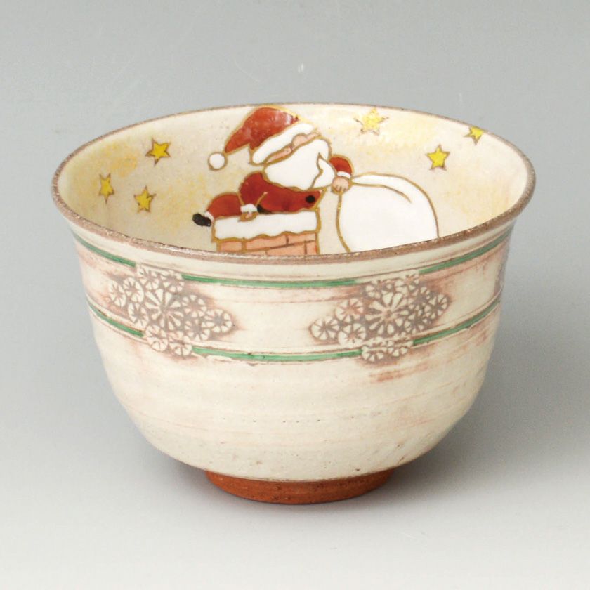 茶道具 抹茶茶碗（まっちゃちゃわん） 茶碗 彫三島 Christmas Santa クリスマス サンタ 加藤 永山 抹茶茶碗は茶の湯文化である表千家・裏千家の茶道具や抹茶を専門に扱う千紀園（せんきえん）が通販で販売しています。茶会また初心者向けのお稽古用にご利用いただける抹茶碗です。贈り物・ギフトにも人気です。
