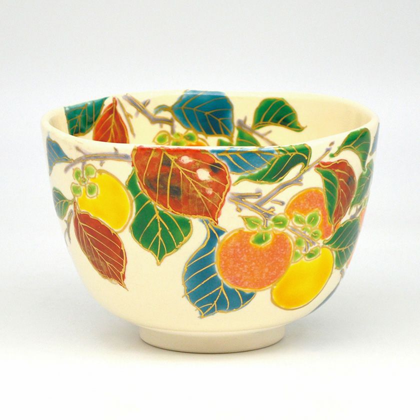 茶道具 抹茶茶碗（まっちゃちゃわん） 茶碗 仁清 柿 壱休窯 抹茶茶碗は茶の湯文化である表千家・裏千家の茶道具や抹茶を専門に扱う千紀園（せんきえん）が通販で販売しています。茶会また初心者向けのお稽古用にご利用いただける抹茶碗です。贈り物・ギフトにも人気です。