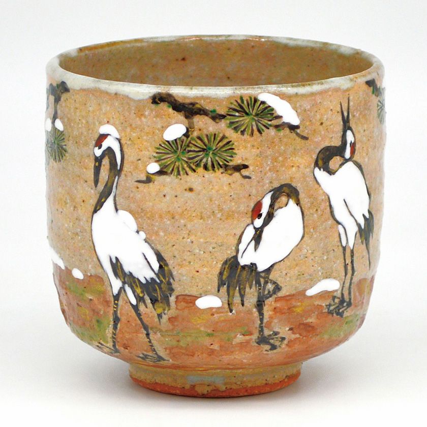 茶道具 筒茶碗（つつちゃわん） 筒茶碗 灰釉 立鶴 中村 良二 抹茶茶碗は茶の湯文化である表千家・裏千家の茶道具や抹茶を専門に扱う千紀園（せんきえん）が通販で販売しています。茶会また初心者向けのお稽古用にご利用いただける抹茶碗です。贈り物・ギフトにも人気です。