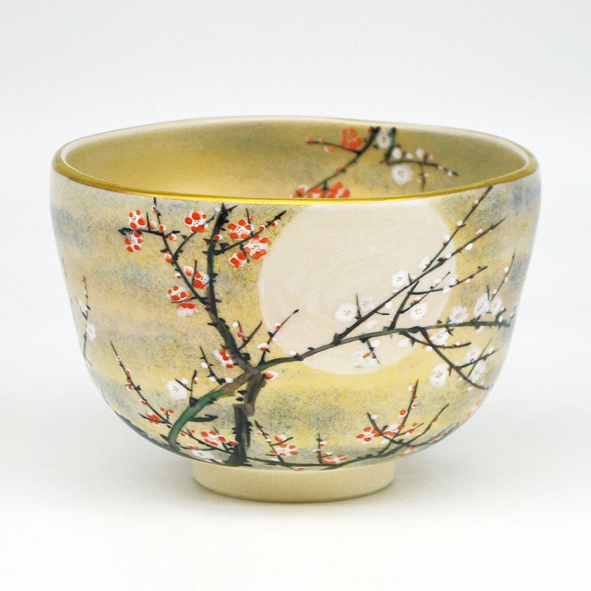 茶道具 抹茶茶碗（まっちゃちゃわん） 茶碗 御本 月に紅白梅 山岡 善高 抹茶茶碗は茶の湯文化である表千家・裏千家の茶道具や抹茶を専門に扱う千紀園（せんきえん）が通販で販売しています。茶会また初心者向けのお稽古用にご利用いただける抹茶碗です。贈り物・ギフトにも人気です。