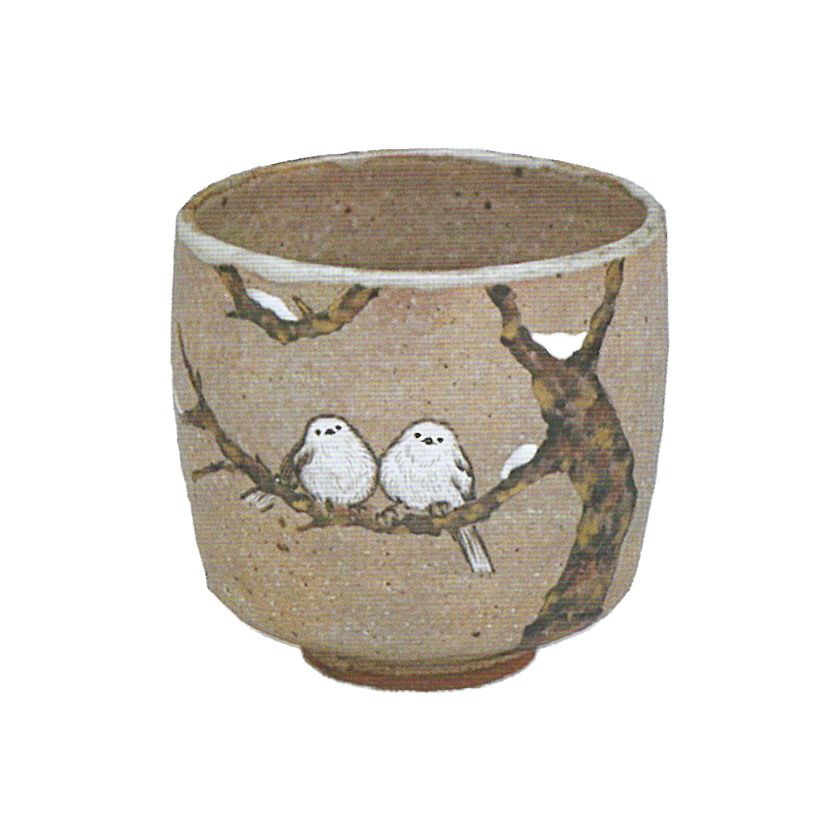 茶道具 筒茶碗（つつちゃわん） 灰釉 しまえなが 筒茶碗 中村 良二