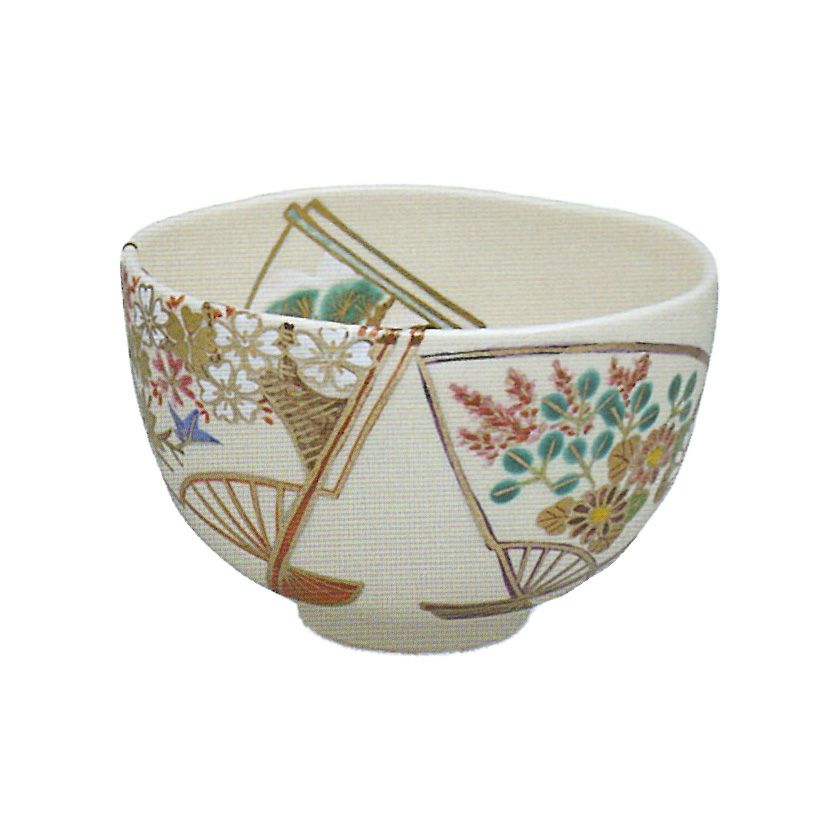 茶道具 抹茶茶碗（まっちゃちゃわん） 色絵 扇面草花 茶碗 中村 華峰 抹茶茶碗は茶の湯文化である表千家・裏千家の茶道具や抹茶を専門に扱う千紀園（せんきえん）が通販で販売しています。茶会また初心者向けのお稽古用にご利用いただける抹茶碗です。贈り物・ギフトにも人気です。