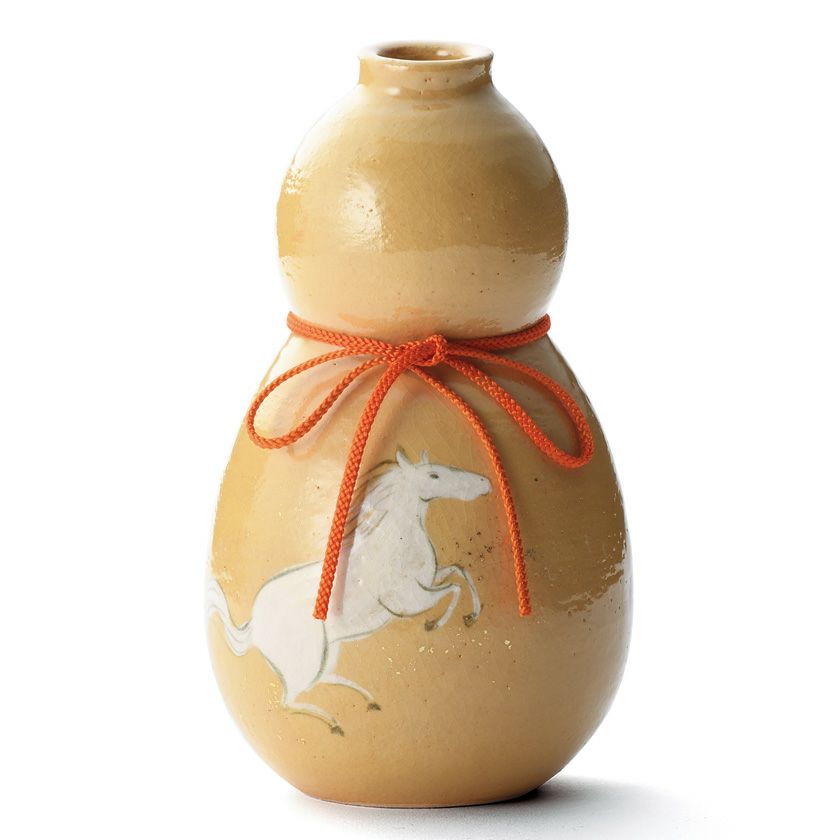 茶道具 置物 干支置物 瓢箪から駒 楽入窯 干支 午（うま、馬）