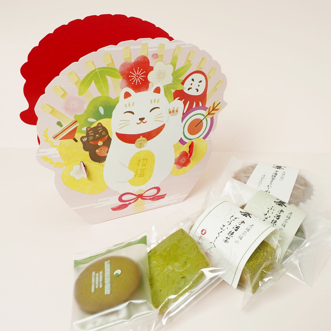 千紀園（せんきえん）の宇治抹茶焼き菓子5種5個詰合せ＜ねこくまで＞